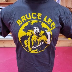 NOS Bruce Lee Tee Brown 100% Cotton XL
